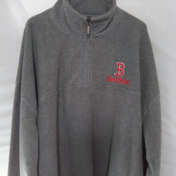 Boston Red Sox 1/4 Zip Up Men's Fleece Pullover Color Gray Size 2XL - Picture 6 of 6